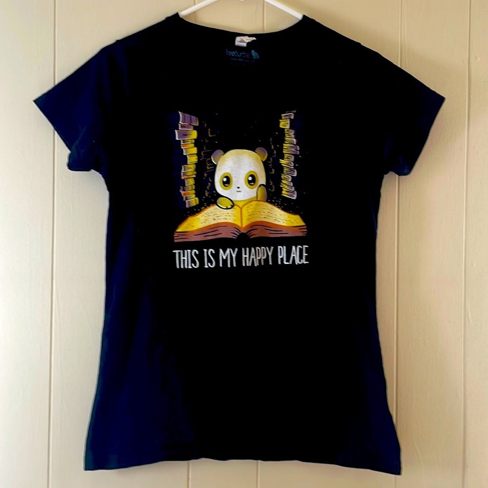 3/$15 TeeTurtle Book Reading Panda t-shirt